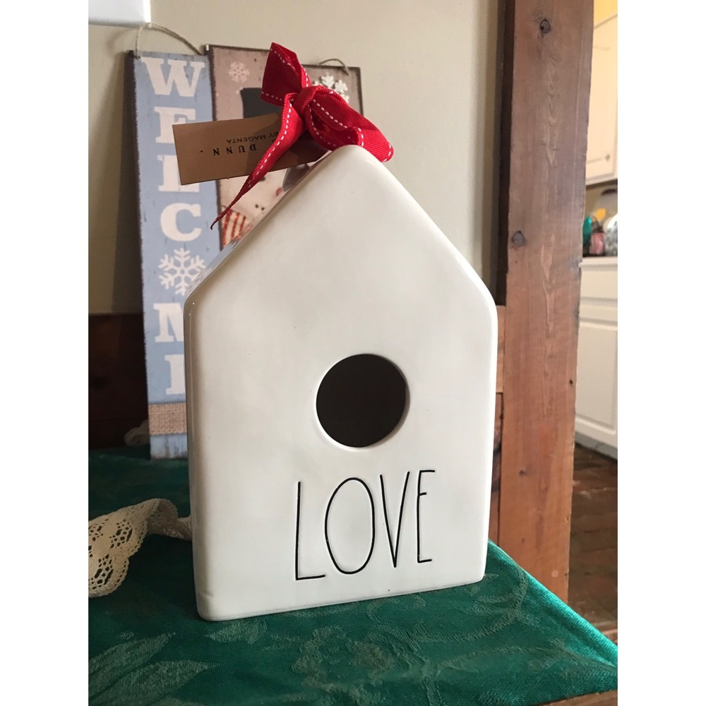 Rae Dunn LL LOVE Birdhouse Christmas